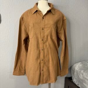 Alesbury Heavyweight Herringbone Flannel, Brown, XXL Regular Fit